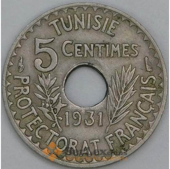 Тунис 5 самнтимов 1931 КМ258 VF арт. 55236