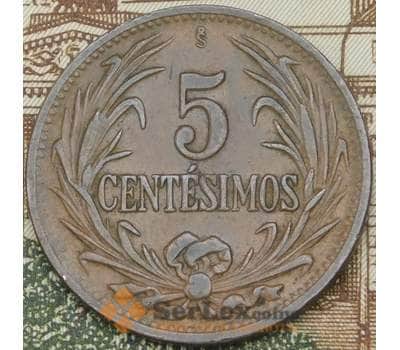 Монета Уругвай 5 сентесимо 1946 КМ21а XF арт. 38571
