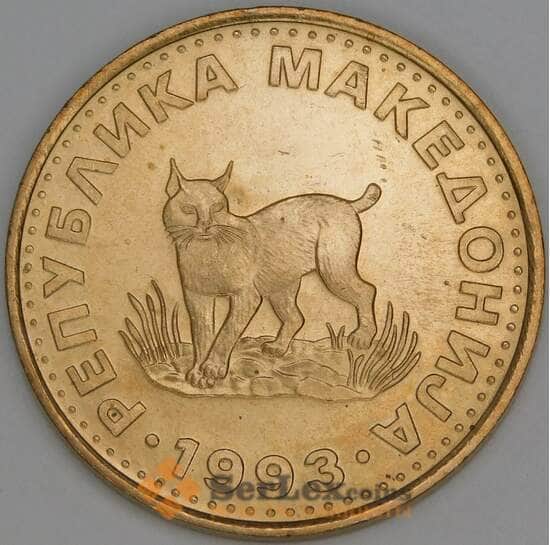 Македония 5 денаров 1993 КМ4 aUNC Рысь  арт. 28723