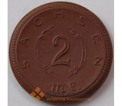 Германия Нотгельд 2 марки 1921 Фарфор Саксония Sachsen (J05.19) арт. 17900