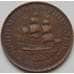 Монета Южная Африка ЮАР 1 пенни 1928 КМ14.2 VF+ арт. 7908