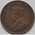 Монета Южная Африка ЮАР 1 пенни 1924 КМ14.1 VF арт. 7917