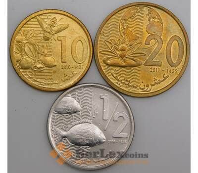 Марокко набор монет 10, 20, 1/2  2011  аUNC арт. 44899