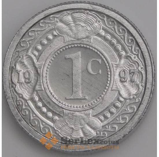 Нидерландские Антиллы монета 1 цент 1997 КМ32 BU арт. 46174