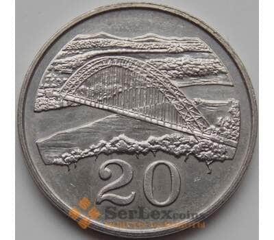 Монета Зимбабве 20 центов 1980-1997 КМ4 XF арт. 7668