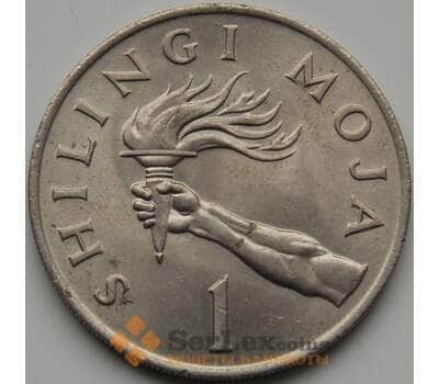 Монета Танзания 1 шиллинг 1966-1984 КМ4 aUNC арт. 7669