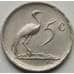 Монета Южная Африка ЮАР 5 центов 1976 КМ93 XF Якобус Йоханнес Фуше арт. 7680