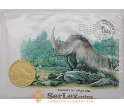 Остров Биоко 5 долларов 2021 Шерстистый Носорог арт. 30845