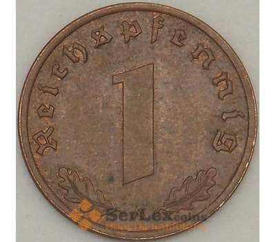 Монета Германия 1 пфенниг (рейхспфенниг) 1938 А КМ89 XF  арт. 18882