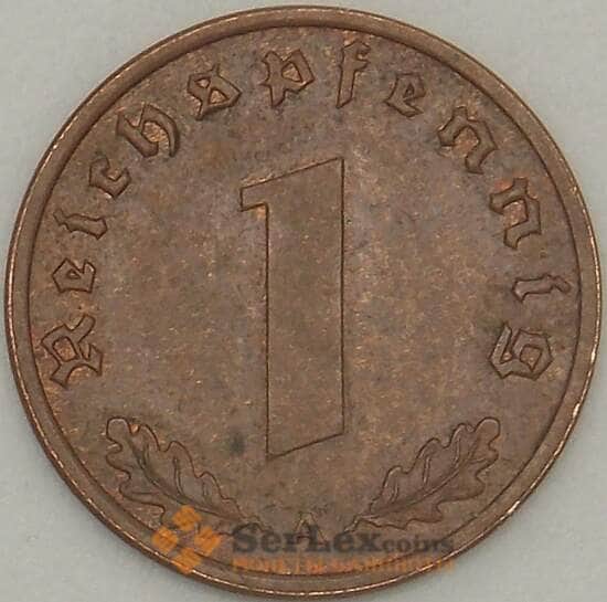 Германия 1 пфенниг (рейхспфенниг) 1938 А КМ89 XF  арт. 18882