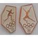 Значки 2 шт. Олимпиада Фигурное катание, Конькобежный спорт арт. 37833