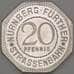 Германия Нюрнберг 20 пфеннигов 1921 Proof GANSE MANNCHEN (j05.19) арт. 19948