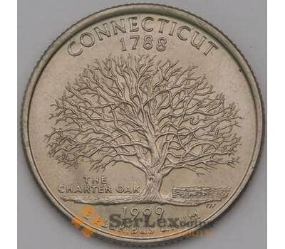 Монета США 25 центов 1999 D UNC Коннектикут арт. 38170