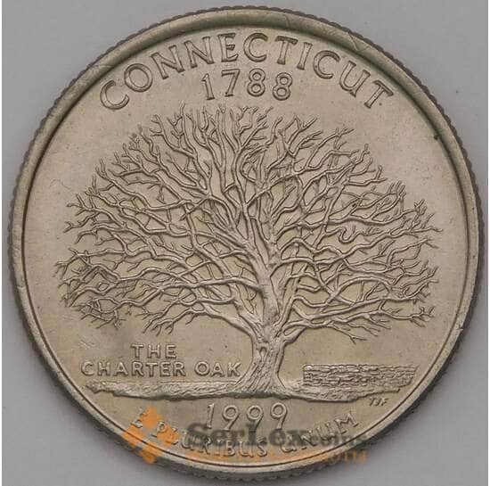 США 25 центов 1999 D UNC Коннектикут арт. 38170