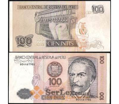 Банкнота Перу 100 Инти 1987 Р133 AU арт. 31297