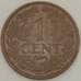 Монета Нидерландские Антиллы 1 цент 1968 КМ1 XF (J05.19) арт. 19016