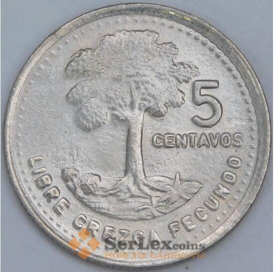 Гватемала 5 сентаво 1991 КМ276.4 UNC арт. 57556