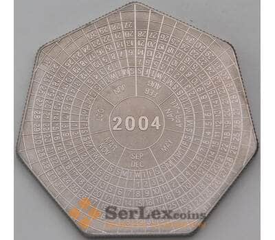 Монета Замбия 1000 квача 2004 Календарь арт. 29616