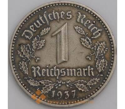 Германия монета 1 марка (рейхсмарка) 1937 А КМ78 XF арт. 47663