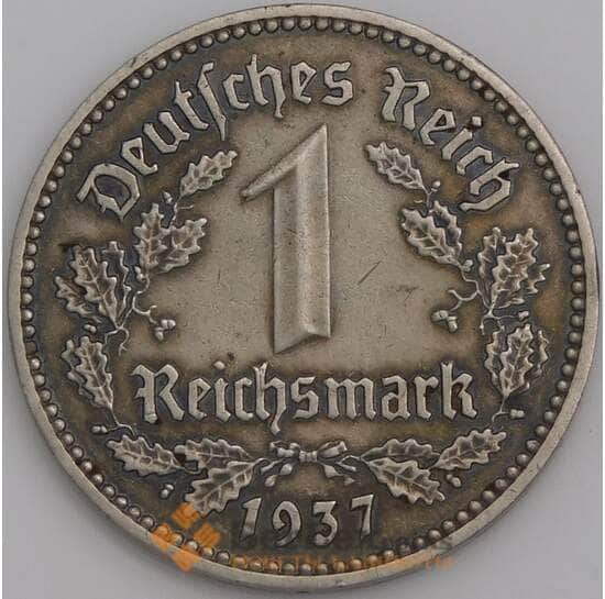 Германия монета 1 марка (рейхсмарка) 1937 А КМ78 XF арт. 47663