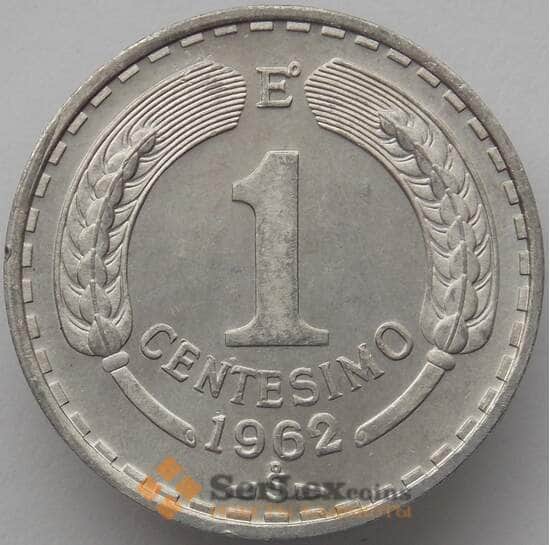 Чили 1 сентесимо 1962 КМ189 BU (J05.19) арт. 17349