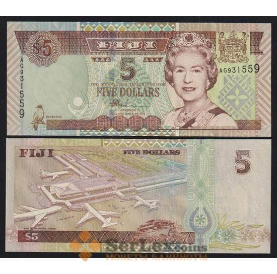Фиджи 5 долларов 2002 P105b UNC арт. 52063