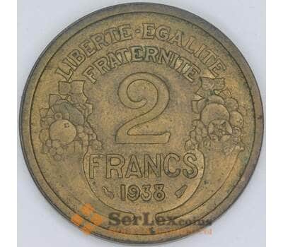 Франция 2 франка 1938 КМ886 XF арт. 56942