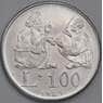 Сан-Марино монета 100 лир 1989 КМ237 UNC Шестнадцать веков истории арт. 41554