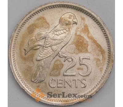 Сейшельские острова монета 25 центов 1993 КМ49 XF арт. 42182
