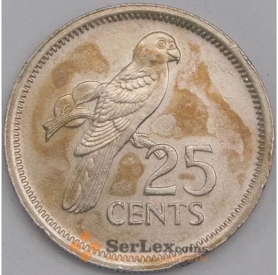 Сейшельские острова монета 25 центов 1993 КМ49 XF арт. 42182