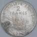 Франция 2 франка 1917 КМ845 XF арт. 57064