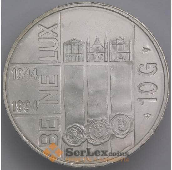 Нидерланды монета 10 гульденов 1994 КМ216 BU арт. 39846
