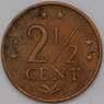Нидерландские Антиллы 2 1/2 цента 1971 КМ9 VF арт. 37098