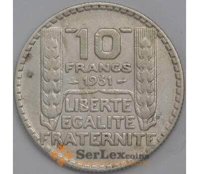 Монета Франция 10 франков 1931 КМ878 VF арт. 40628
