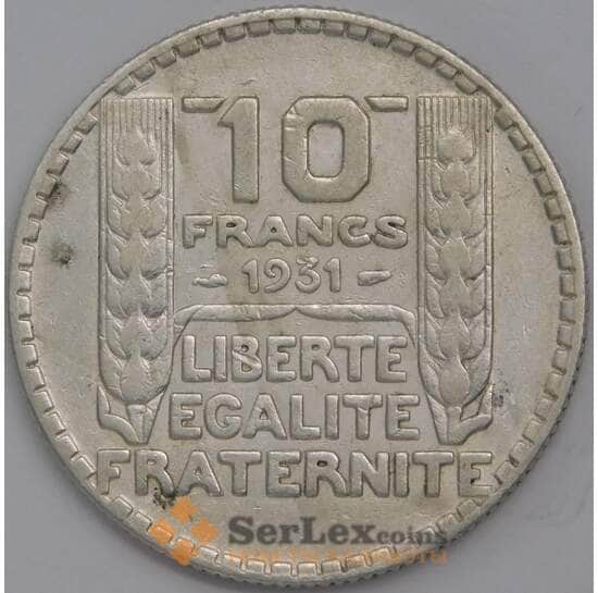 Франция 10 франков 1931 КМ878 VF арт. 40628