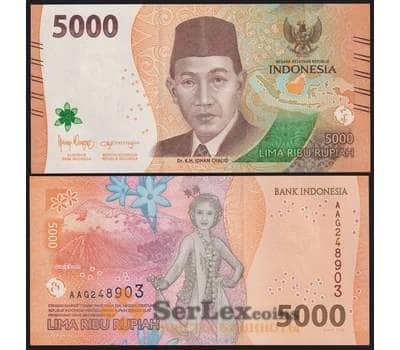 Банкнота Индонезия 5000 рупий 2022 UNC арт. 38654