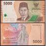 Индонезия 5000 рупий 2022 РW164 UNC арт. 38654