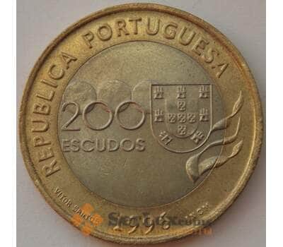 Монета Португалия 200 эскудо 1996 КМ687 UNC Олимпиада Атланта (J05.19) арт. 16627
