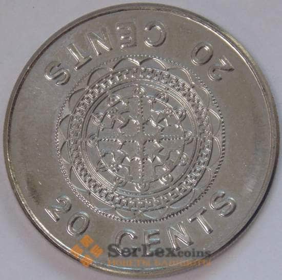 Соломоновы острова 20 центов 2005 КМ28 UNC (J05.19) арт. 17734