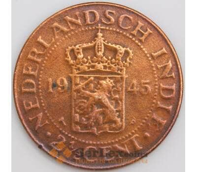 Нидерландская Индия 2 1/2 цента 1945 КМ316 F арт. 47675