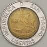Сан-Марино 500 лир 1991 aUNC (n17.19) арт. 21358