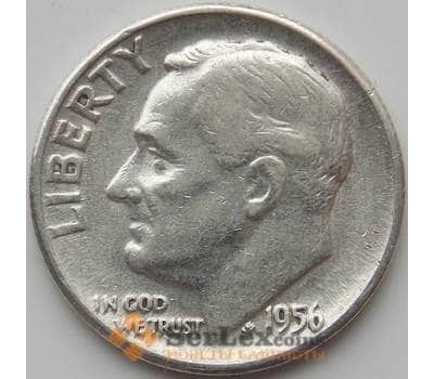Монета США дайм 10 центов 1956 КМ195 VF арт. 11484