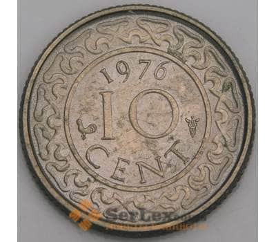 Суринам 10 центов 1976 КМ13 AU арт. 46299