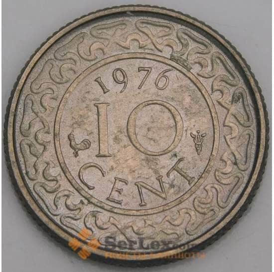 Суринам 10 центов 1976 КМ13 AU арт. 46299