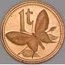 Папуа- Новая Гвинея 1 тойя 1975 КМ1 Proof арт. 52924