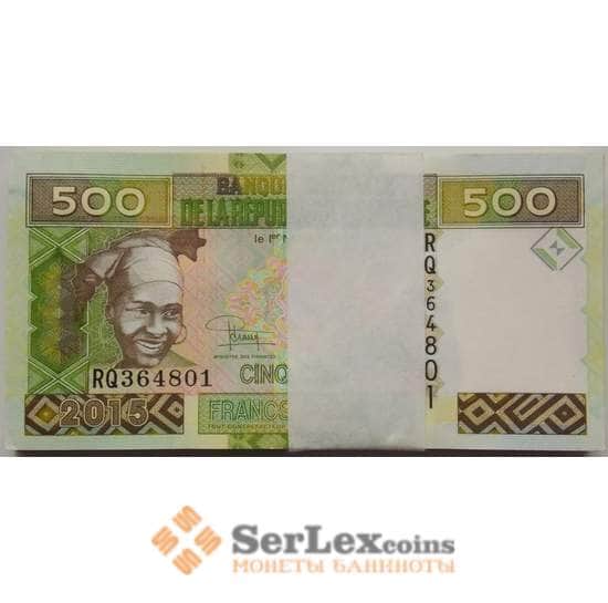 Гвинея 500 франков 2015 Р47 UNC арт. 7656