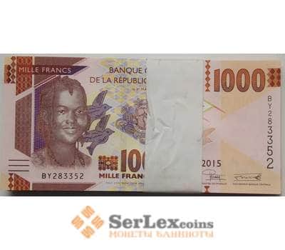Банкнота Гвинея 1000 франков 2015 Р48 UNC арт. 7657