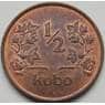 Нигерия 1/2 кобо 1973 КМ7 aUNC арт. 7659
