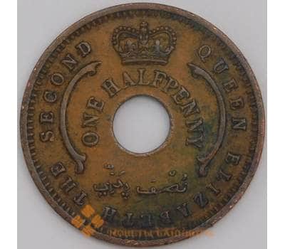 Монета Нигерия 1/2 пенни 1959 КМ1 VF арт. 7678