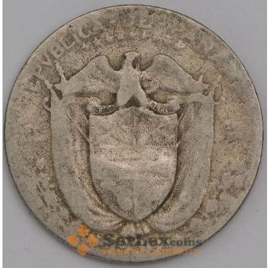 Панама монета 1/10 бальбоа 1930 КМ10.1 F арт. 41282